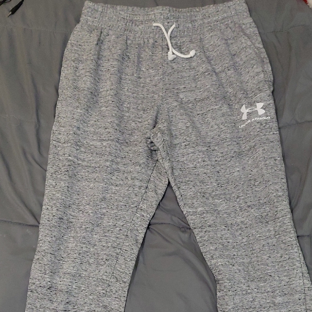 Under Armour Kids Heather Gray Sweatpants